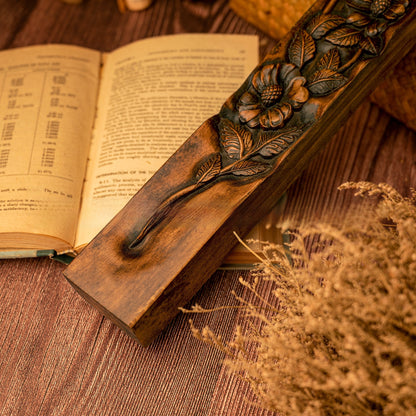 Wooden Madonna Rose Cross